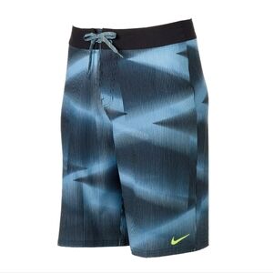 Nike Boardshorts Men 38 Hybrid Swim Beach Travel Casual Psychedelic Waves New